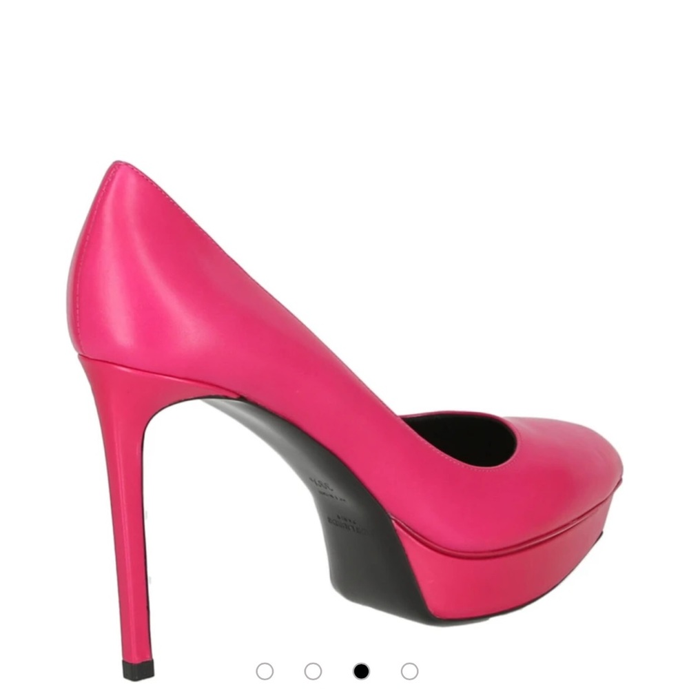 SAINT LAURENT JANIS LEATHER PLATFORM PUMPS - Picture 3 of 9